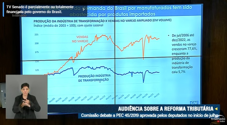 Comissão debate reforma tributária. Foto: Reprodução