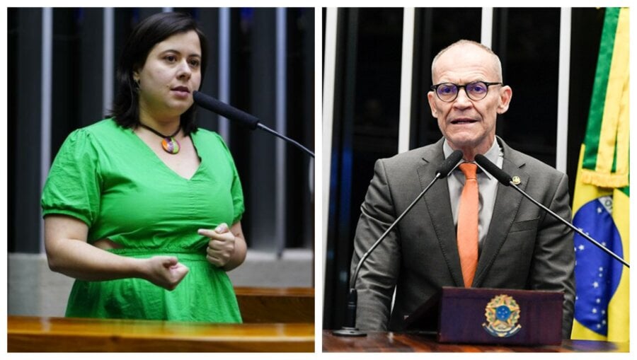 Sâmia Bomfim e Fabiano Contarato lideram a terceira parcial nas categorias Melhores na Câmara e Melhores no Senado, respectivamente. Fotos: Ag. Câmara e Ag. Senado