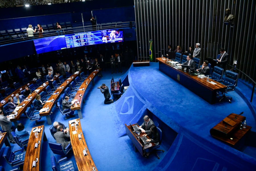 Em retaliação ao STF, maioria no Senado votou a favor do projeto de lei que estabelece o marco temporal. Veja o voto de cada um. Foto: Pedro França/Ag. Senado