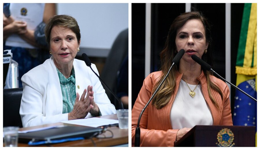 Senadoras Tereza Cristina e Professora Dorinha estão entre as mais votadas do Centro-Oeste e do Norte. Fotos: Ag. Senado