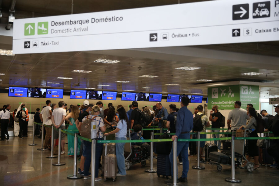 Movimentação no  Aeroporto Internacional de Brasília Presidente Juscelino Kubitschek. Foto: Agência Brasil