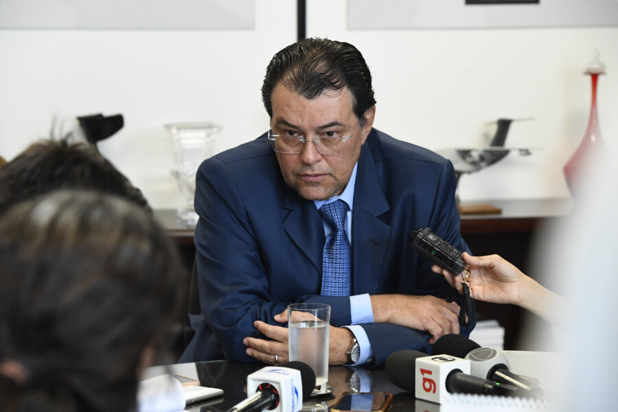 Relator da reforma tributária no Senado, senador Eduardo Braga (MDB-AM),reúne com Fernando Haddad para últimas mudanças no texto. Foto: Roque de Sá/Agência Senado