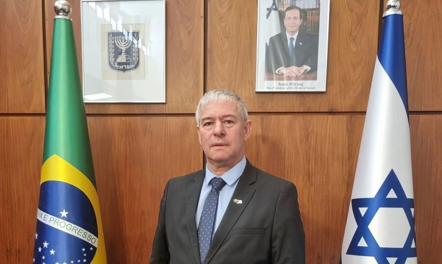 Daniel Zohar Zonshine é o embaixador de Israel em Brasília. Foto: Divulgação