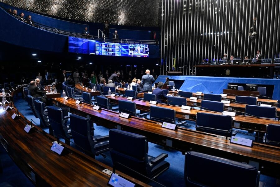 O plenário do Senado irá analisar a desoneração da folha de pagamentos na quarta-feira (25)

Foto: Jefferson Rudy/Agência Senado