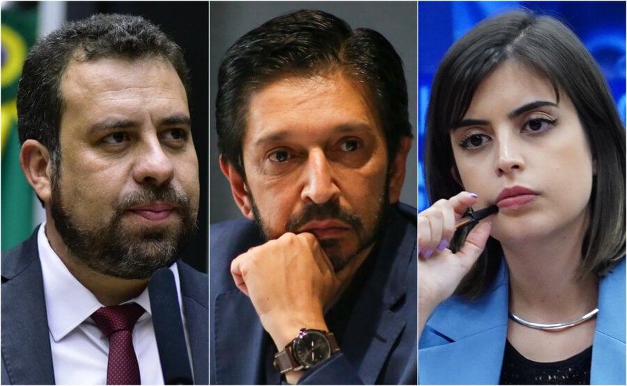 Candidatos para a prefeitura de São Paulo abrem última semana antes das eleições com participação em debate eleitoral. Fotos: Câmara dos Deputados e Governo do Estado de São Paulo