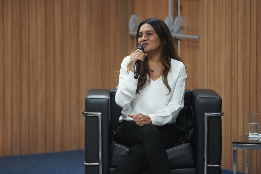 A atriz Dira Paes vai anunciar os agraciados com o Prêmio Nacional de Educação Fiscal 2023. Foto: Luiz Silveira/Agência CNJ