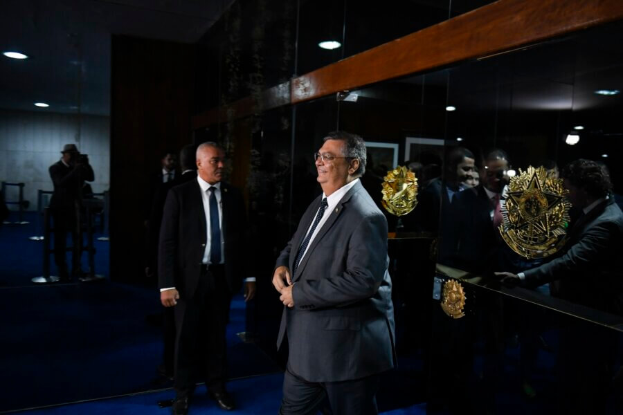 O ministro da Justiça Flávio Dino, começou a passar nos gabinetes de senadores pela vaga no STF

Foto: Edilson Rodrigues/Agência Senado