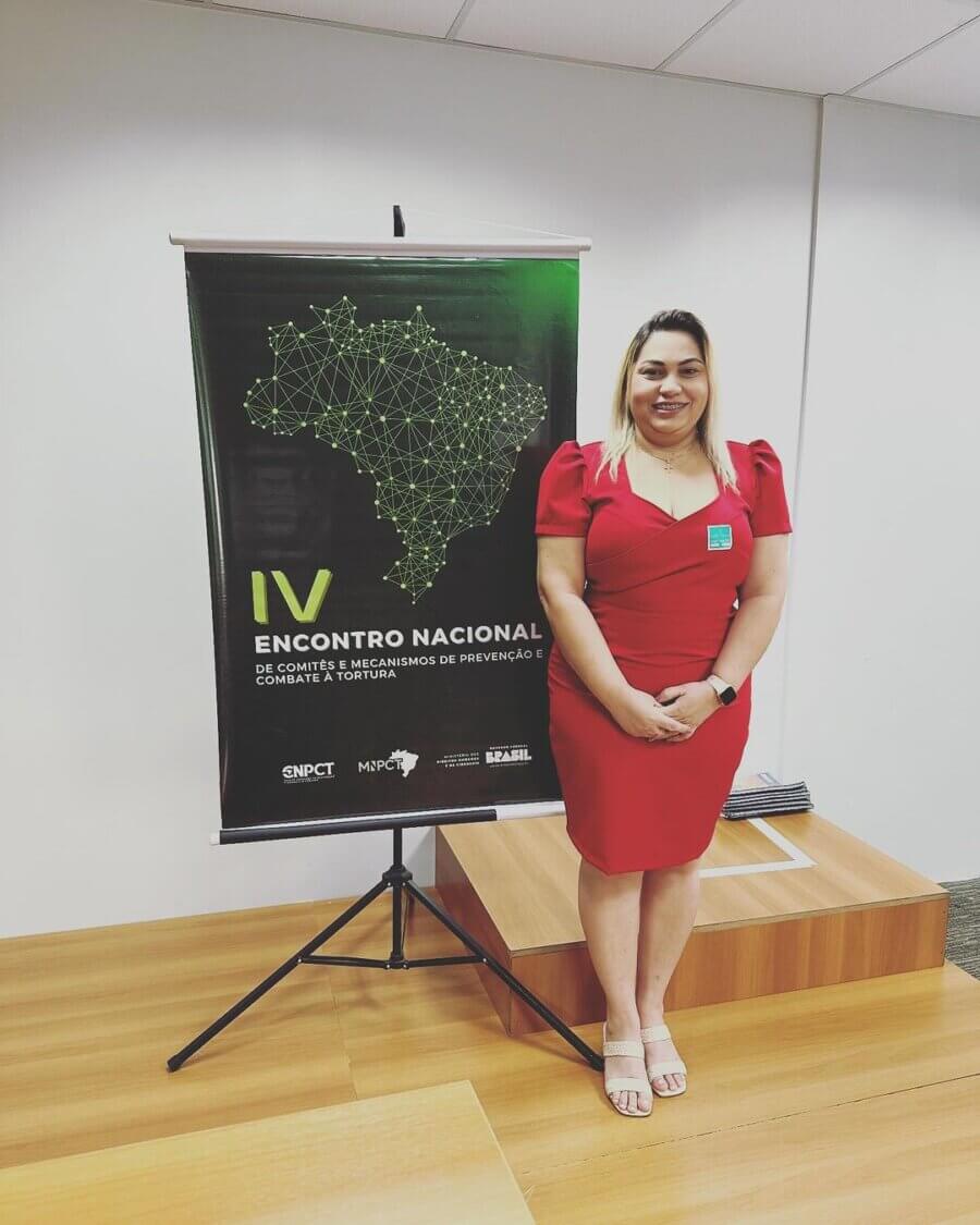 Luciane Barbosa durante o 4º Encontro Nacional dos comitês e mecanismos de prevenção e combate à tortura no Ministério de Direitos Humanos

Foto: Reprodução/Instagram