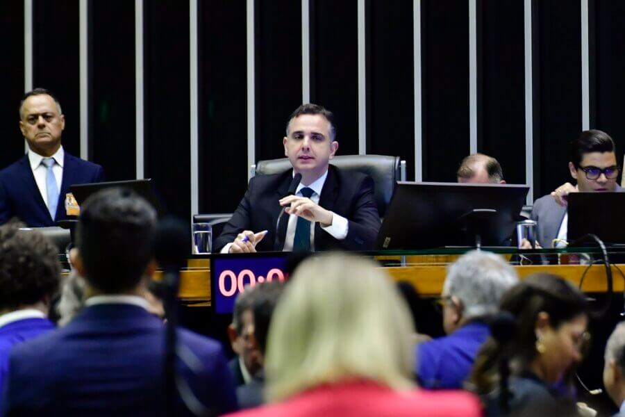 Presidente do Senado Federal, Rodrigo Pacheco conduz sessão do Congresso Nacional

Foto: Waldemir Barreto/Agência Senado