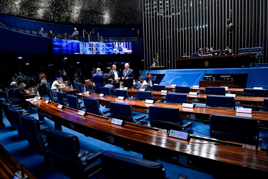 O plenário do Senado avalia a PEC que limita os poderes do STF nesta quarta-feira

Foto: Jefferson Rudy/Agência Senado