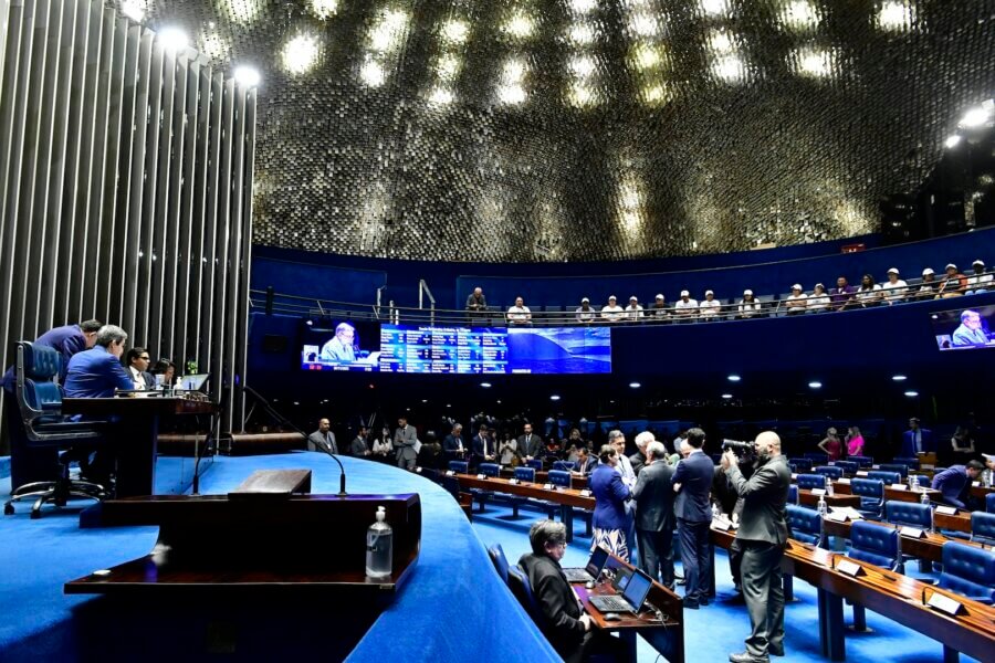 Em votação simbólica, Senado aprovou PL dos agrotóxicos após a retirada, por parte do relator, de trechos que geravam atritos.
Foto: Waldemir Barreto/Agência Senado