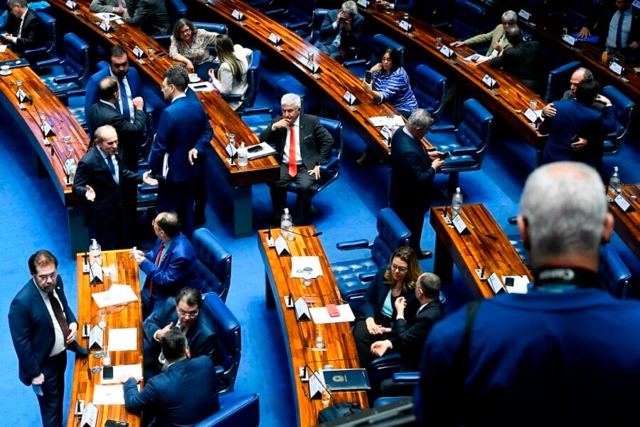 Plenário do Senado durante a votação da reforma tributária

Foto: Marcos Oliveira/Agência Senado