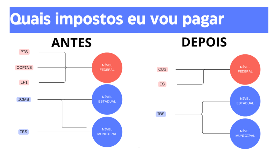 A reforma tributária exclui os atuais PIS, Cofins, IPI, ICMS e ISS. No lugar, estabelece o CMS, IBS e IS. Foto: Lucas Neiva/Congresso em Foco via Canva.