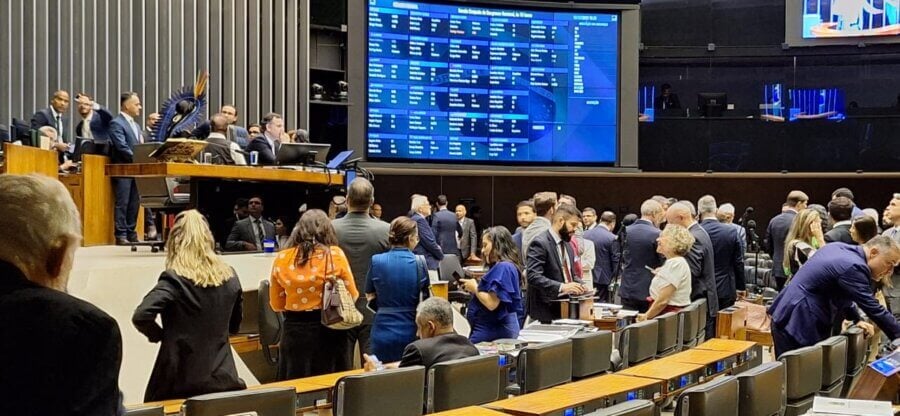 Em derrota para o governo, Congresso Nacional derrubou o veto ao projeto de lei da desoneração da folha de pagamento. Foto: Lucas Neiva/Congresso em Foco