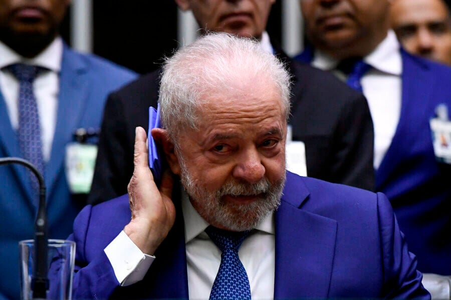 Lula no Congresso Nacional. Foto: Jefferson Rudy/Agência Senado