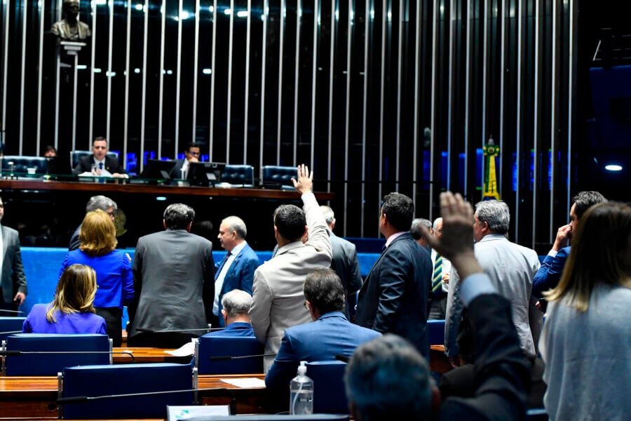 Sessão de votações no plenário do Senado. Foto: Roque de Sá/Agência Senado