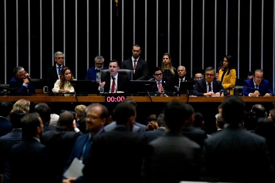 Plenário da Câmara dos Deputados durante sessão conjunta do Congresso Nacional. Foto: Edilson Rodrigues/Agência Senado