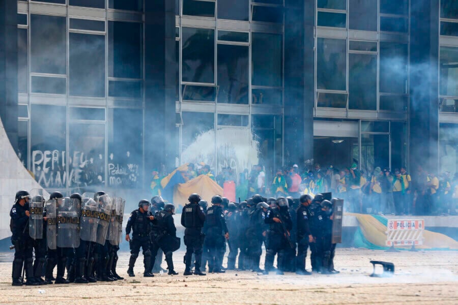 Aliel Machado foi o primeiro parlamentar a testemunhar os atos de 8 de janeiro, e relata a falta de coordenação das forças de segurança. Foto: Marcelo Camargo/Agência Brasil