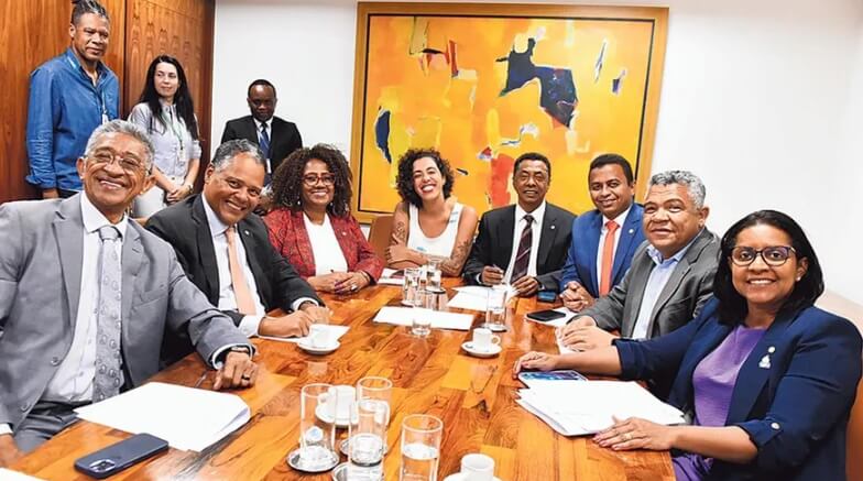 Integrantes da recém-criada bancada negra na Câmara. Foto: Divulgação