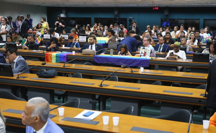 Sessão da Comissão de Previdência e Família da Câmara dos Deputados que discutiu o casamento homoafetivo. Foto: Vinicius Loures/Câmara dos Deputados