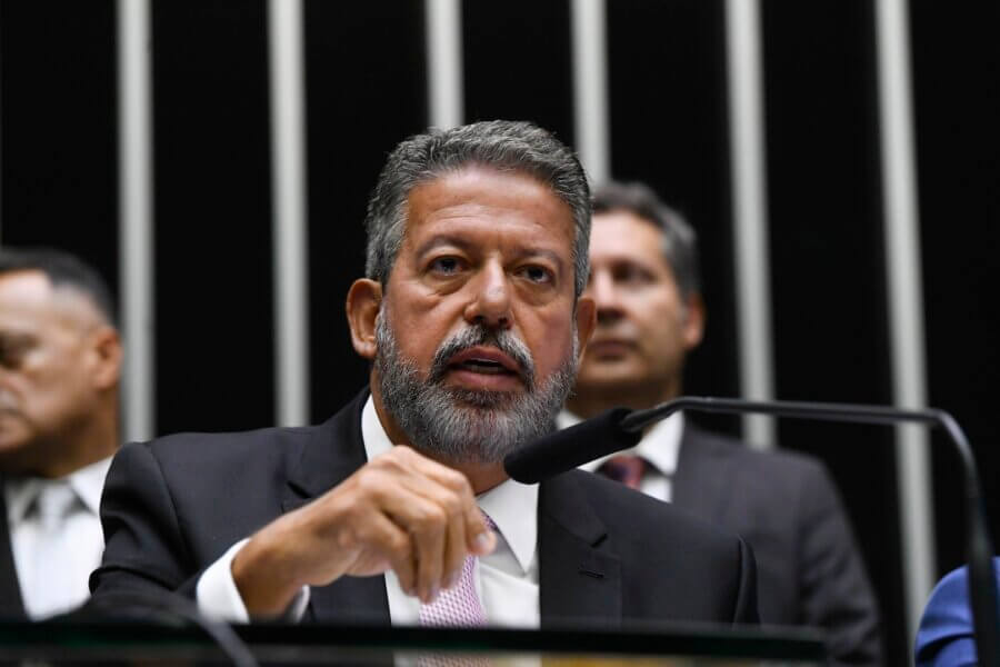 Plenário da Câmara dos Deputados durante sessão solene destinada a inaugurar a 2ª Sessão Legislativa Ordinária da 57ª Legislatura.
 
Em pronunciamento, à mesa, presidente da Câmara dos Deputados, deputado Arthur Lira (PP-AL).  

Foto: Marcos Oliveira/Agência Senado