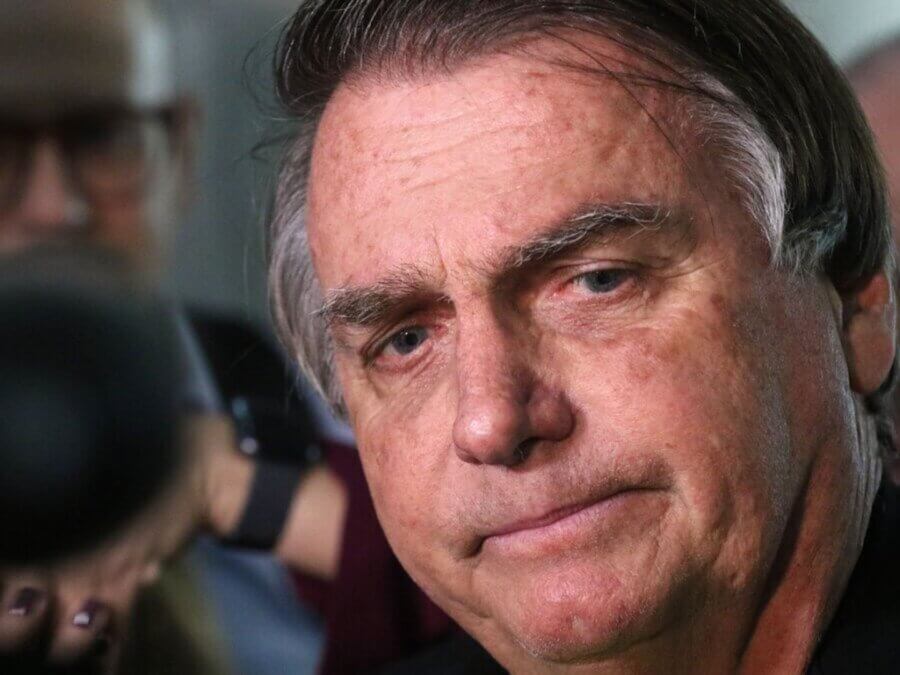 O ex-presidente Jair Bolsonaro esteve refugiado na Embaixada da Hungria entre 12 e 14 de fevereiro, logo após a deflagração da Operação Tempus Veritatis, da PF.

Foto: Tânia Rêgo/Agência Brasil