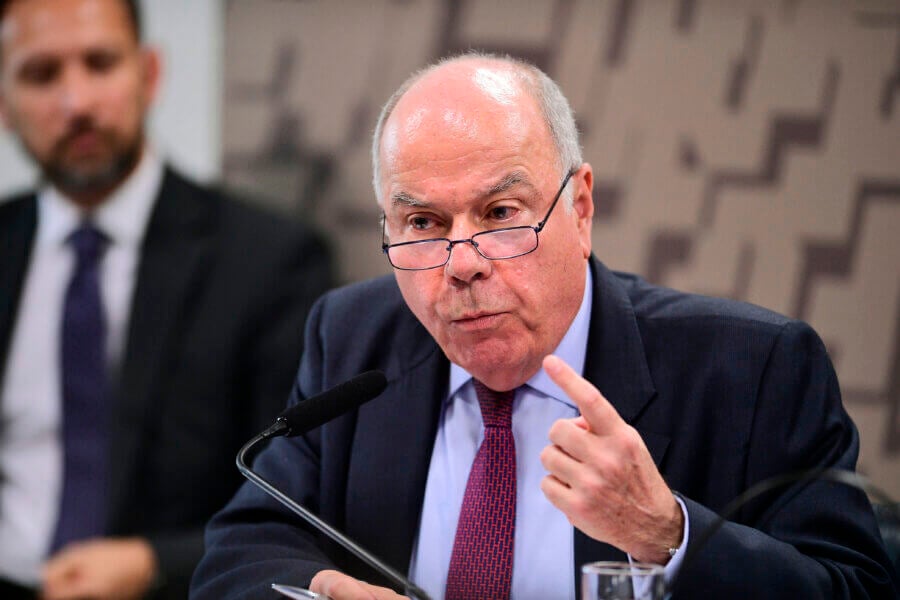 Chanceler brasileiro, Mauro Vieira aceitou convite de Renan Calheiros para falar sobre relação com o governo israelense. Foto: Pedro França/Agência Senado