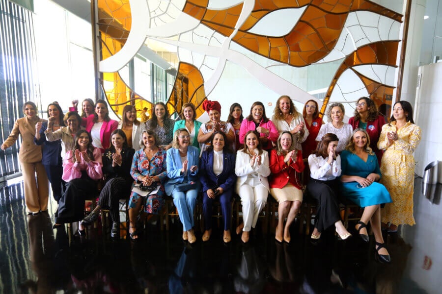 Foto oficial da bancada feminina na Câmara dos Deputados. Foto: Vinicius Loures/Câmara dos Deputados