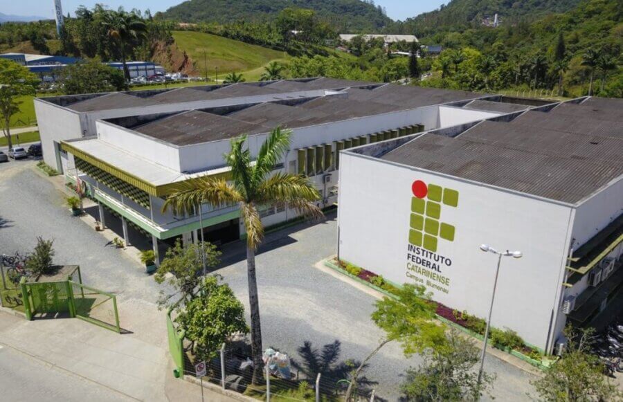 Sede do Instituto Federal em Blumenau, Santa Catarina. Foto: Divulgação