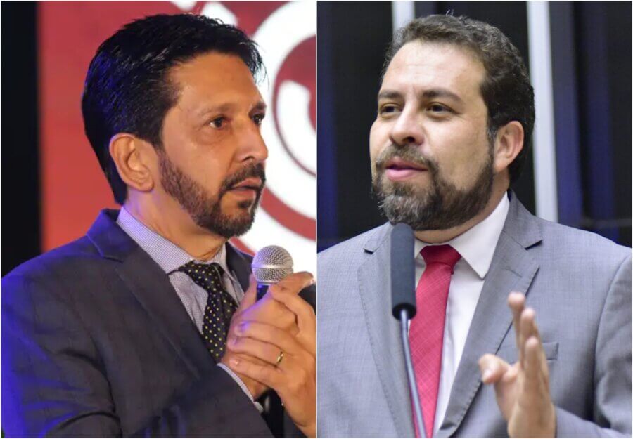 Nova pesquisa do Datafolha em São Paulo identifica empate técnico para Boulos, Nunes e Marçal, com vantagem para o candidato do Psol. Fotos: Rovena Rosa/Agência Brasil e Zeca Ribeiro/Câmara dos Deputados