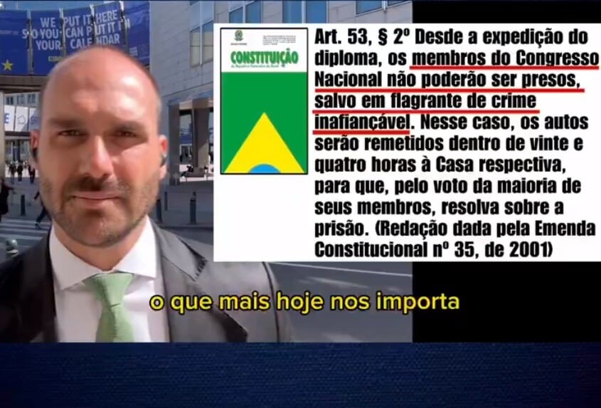 Eduardo Bolsonaro diz que prisão de Brazão é 