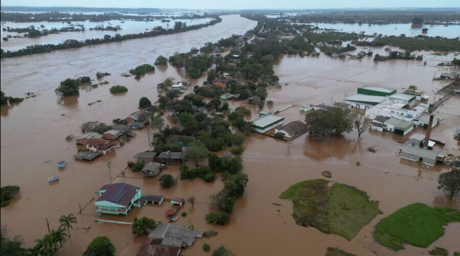 Rio Grande do Sul enfrenta sua maior catástrofe ambiental da história. Foto: Reprodução