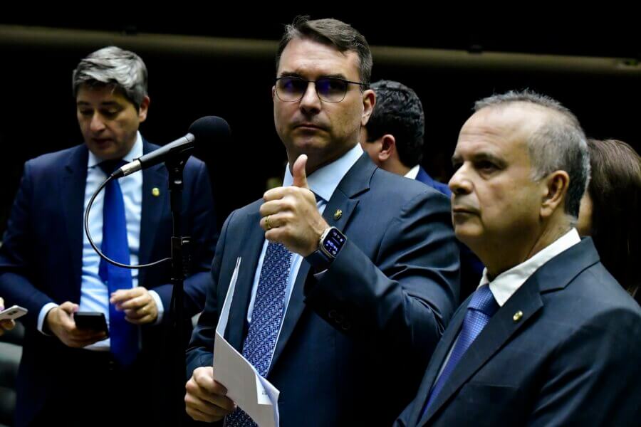 O senador Flávio Bolsonaro.
Foto: Waldemir Barreto/Agência Senado