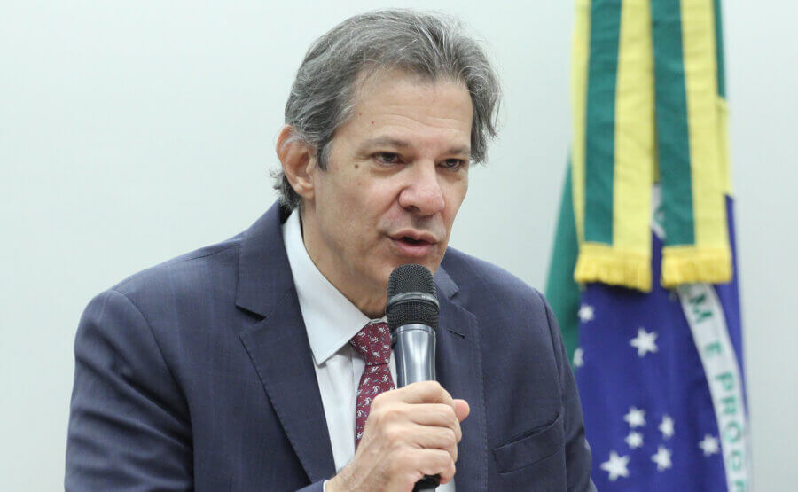 O ministro da Fazenda, Fernando Haddad, em audiência na Câmara dos Deputados. Foto: Vinicius Loures/Câmara dos Deputados