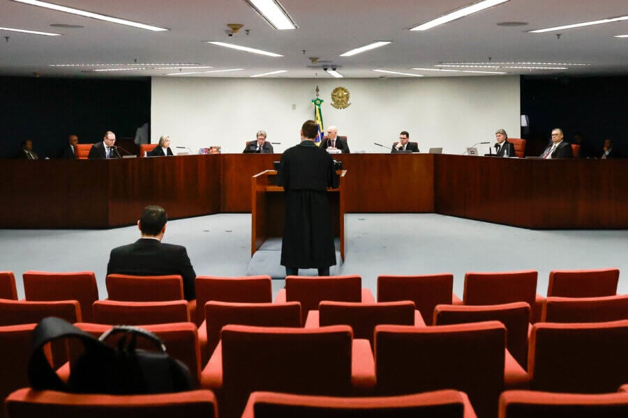 Plenário da Primeira Turma do Supremo Tribunal Federal, em Brasília. Foto: Andressa Anholete/SCO/STF