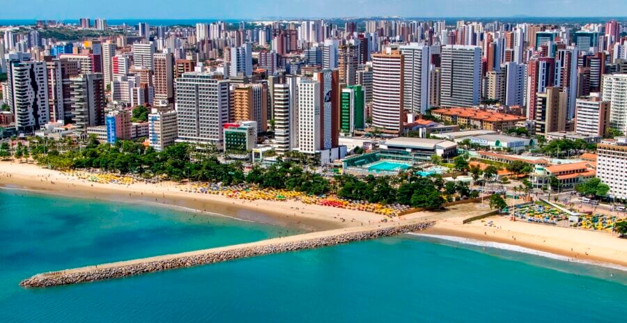 Vista aérea de Fortaleza. Foto: Ministério do Esporte