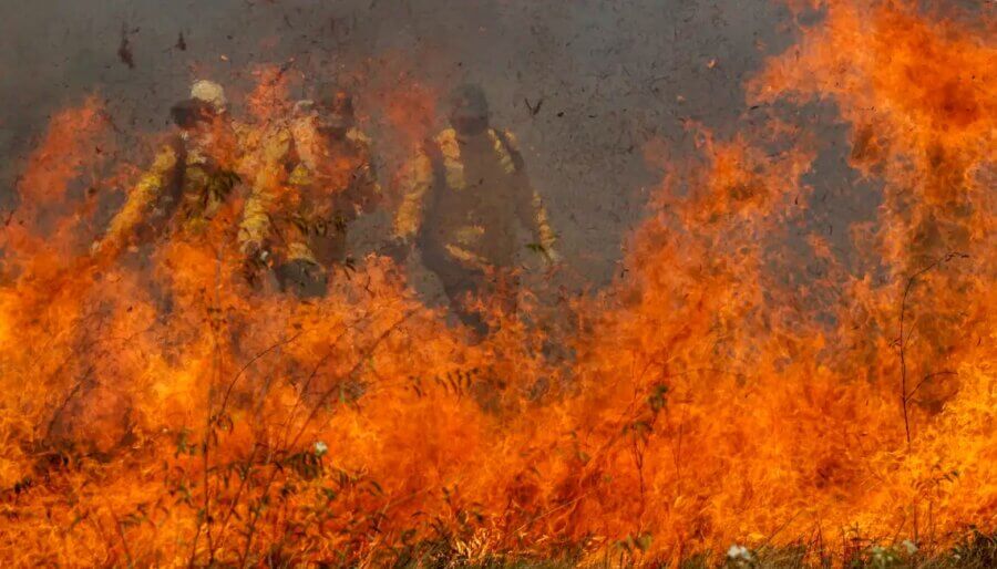 De acordo com Marina Silva, mais de 80% dos incêndios na região estão dentro de propriedades particulares. Foto: Joedson Alves/ABr