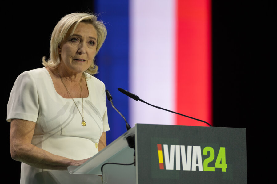 Marine Le Pen, principal iderança da extrema direita na França. Foto: Vox España (via Wikimedia Commons)