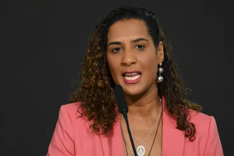 Ministra da Igualdade Racial, Anielle Franco agradeceu apoio recebido de Lula. Foto: Marcelo Camargo/ Agência Brasil