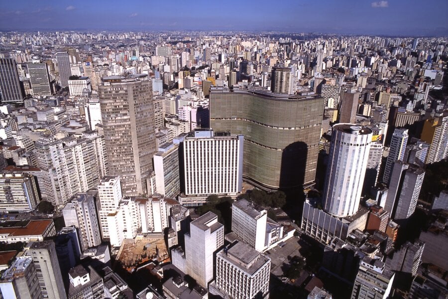 Vista aérea da região central de São Paulo. Foto: Prefeitura de São Paulo