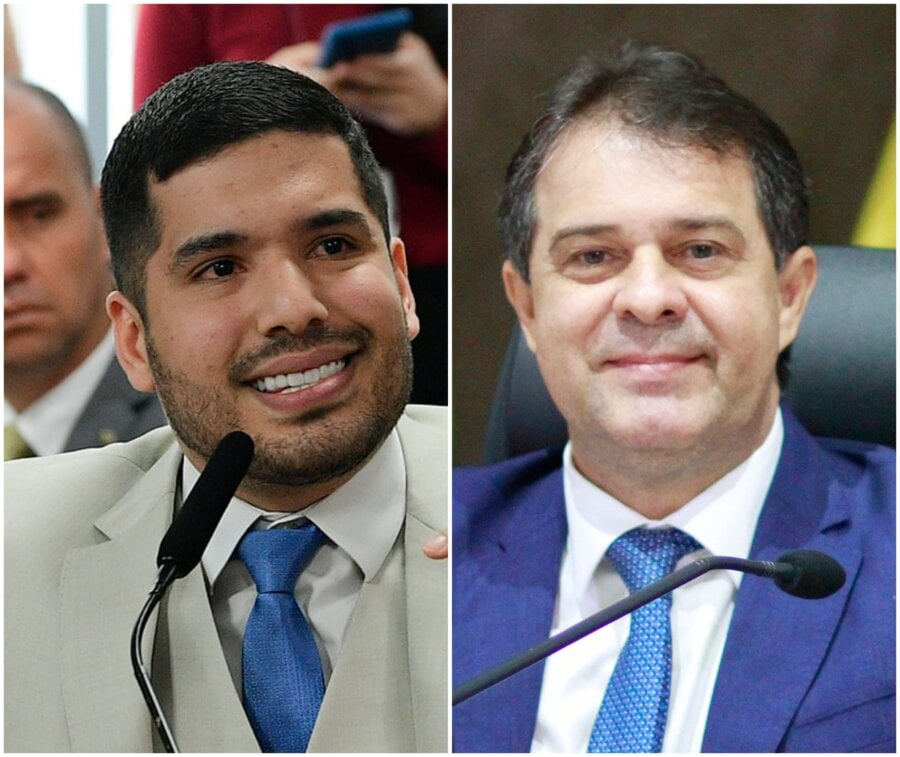 André Fernandes (PL) e Evandro Leitão (PT), candidatos a prefeito de Fortaleza. Fotos:  Pedro França/Agência Senado e Junior Pio/Alece