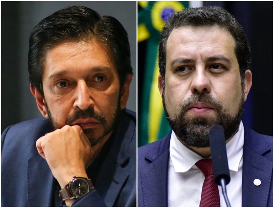 Ricardo Nunes (MDB) e Guilherme Boulos (Psol) disputarão o segundo turno em São Paulo. Fotos: Governo de São Paulo e Zeca Ribeiro/Câmara dos Deputados