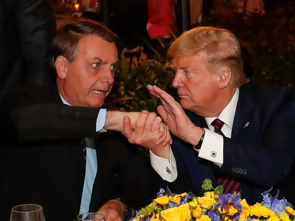 Jair Bolsonaro com Donald Trump. Foto:
Alan Santos/PR