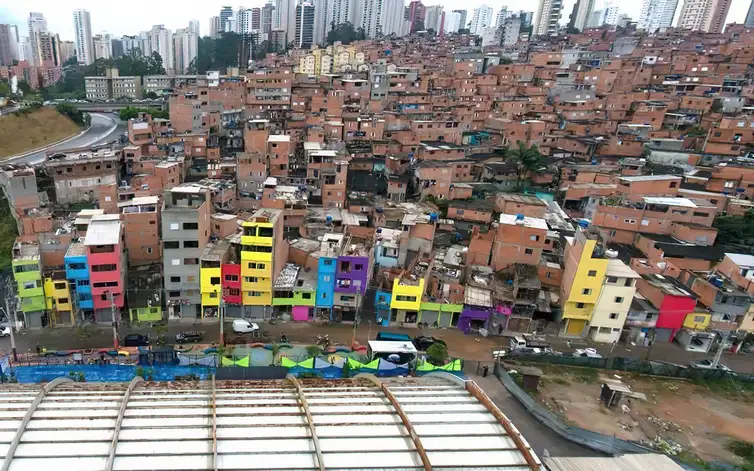 Paraisópolis, favela localizada na zona sul paulistana. Foto: Espaço do Povo Paraisópolis