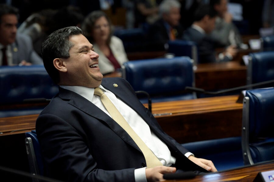 O senador Davi Alcolumbre, provável presidente do Senado em 2025, é filiado ao União Brasil. Foto: Saulo Cruz/Agência Senado