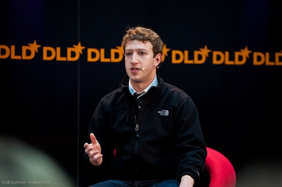 O presidente da Meta, Mark Zuckerberg. Foto: Eirik Solheim (via Wikimedia Commons)