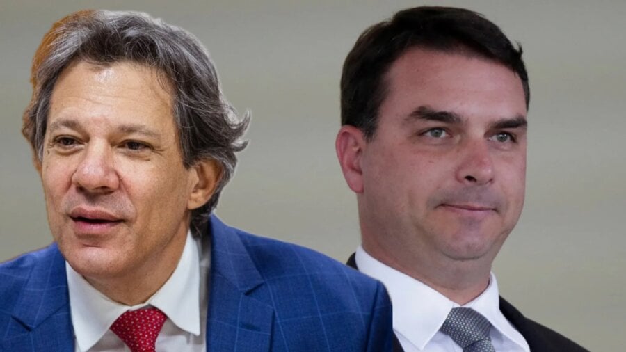 Flávio também pede a Haddad indenização por danos morais. 