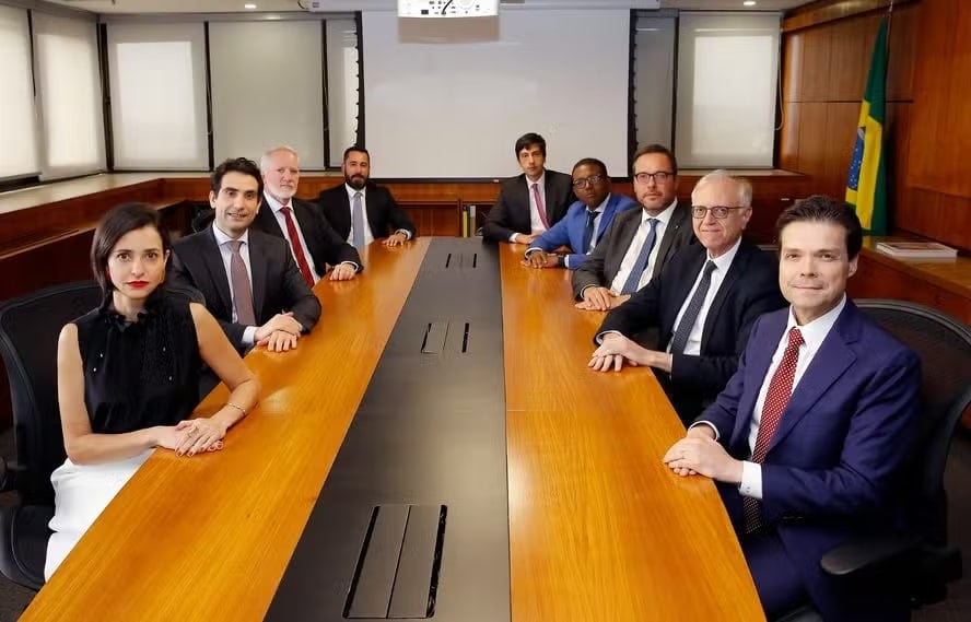 Galípolo e demais diretores do Copom na reunião de 28 e 29 de janeiro. Foto: Banco Central