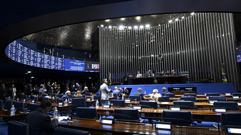 Na foto, o Plenário do Senado Federal.