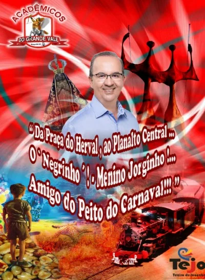 Escola apresentou, em teatro, o samba-enredo e a prévia da folia em homenagem a Jorginho Mello.